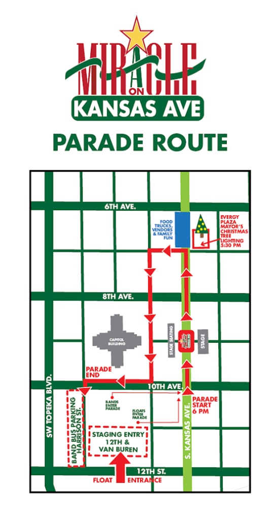 Parade route map